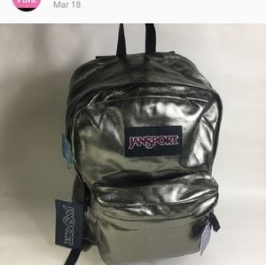 Jansport metallic backpack